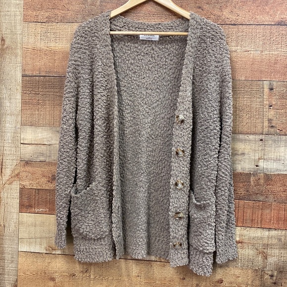 Malt Mocha Popcorn Cardigan NEW Ultra Soft - Picture 1 of 5
